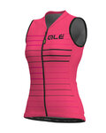 ALÉ Cyklistický dres bez rukávů - ERGO LADY  - růžová