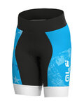 ALÉ Cyklistické kalhoty krátké bez laclu - STELLE KIDS - modrá/černá
