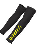 ALÉ Cyklistické návleky na ruce - SUNSELECT  - černá/žlutá