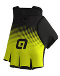 ALÉ Cyklistické rukavice krátkoprsté - DOTS  - žlutá/černá