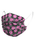 ALÉ rouška - GARDA - růžová/černá