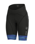ALÉ Cyklistické kalhoty krátké bez laclu - THE END LADY - černá/modrá