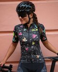 ALÉ Cyklistický dres s krátkým rukávem - VERSILIA LADY - černá