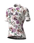 ALÉ Cyklistický krátký dres a krátké kalhoty - FIORI LADY - bordó/bílá
