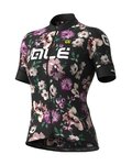 ALÉ Cyklistický dres s krátkým rukávem - FIORI LADY - černá