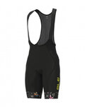 ALÉ Cyklistické kalhoty krátké s laclem - VERSILIA - černá