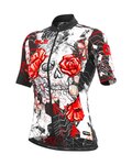 ALÉ Cyklistický dres s krátkým rukávem - SKULL LADY - černá