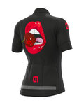 ALÉ Cyklistický krátký dres a krátké kalhoty - SMILE LADY - červená/černá