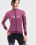 ALÉ Cyklistická zateplená bunda - SWITCH COMBI LADY - růžová