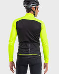 ALÉ Cyklistická zateplená bunda - FONDO WINTER - černá/žlutá