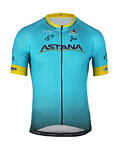 GIORDANA Cyklistický dres s krátkým rukávem - ASTANA 2019 VERO PRO - tyrkysová