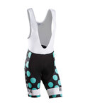 BIANCHI MILANO Cyklistické kalhoty krátké s laclem - VICTORY 1 - bílá