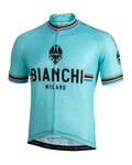 BIANCHI MILANO Cyklistický dres s krátkým rukávem - NEW PRIDE - černá/zelená