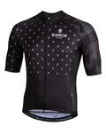 BIANCHI MILANO Cyklistický dres s krátkým rukávem - SAVIGNANO - černá