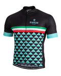 BIANCHI MILANO Cyklistický dres s krátkým rukávem - CODIGORO - černá