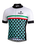 BIANCHI MILANO Cyklistický dres s krátkým rukávem - CODIGORO - bílá