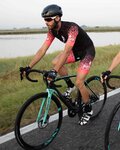 BIANCHI MILANO Cyklistický dres s krátkým rukávem - PEDASO - růžová/černá