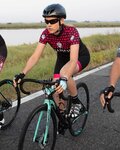 BIANCHI MILANO Cyklistické kalhoty krátké bez laclu - AVOLA LADY - černá/růžová