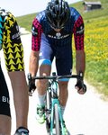 BIANCHI MILANO Cyklistický dres s krátkým rukávem - MASSARI - modrá/růžová