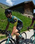 BIANCHI MILANO Cyklistický dres s krátkým rukávem - MASSARI - žlutá/světle modrá