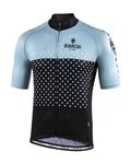 BIANCHI MILANO Cyklistický dres s krátkým rukávem - QUIRRA - černá/světle modrá