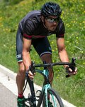 BIANCHI MILANO Cyklistický dres s krátkým rukávem - OLLASTU - černá/šedá