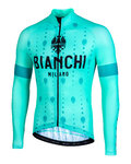 BIANCHI MILANO Cyklistický dres s dlouhým rukávem letní - PERTICARA - zelená