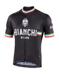 BIANCHI MILANO Cyklistický dres s krátkým rukávem - ISALLE - černá
