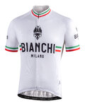 BIANCHI MILANO Cyklistický dres s krátkým rukávem - ISALLE - bílá