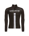 Cyklistický dres s dlouhým rukávem zimní - JAMPA™ 2.0 WINTER - černá/bílá
