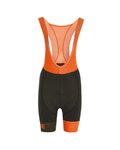 Cyklistické kalhoty krátké s laclem - LEGEND LADY - černá/oranžová