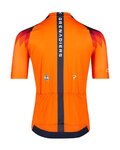 BIORACER Cyklistický dres s krátkým rukávem - INEOS GRENADIERS 2023 ICON TRAINING - modrá/oranžová