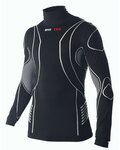 BIOTEX Cyklistické triko s dlouhým rukávem - TURTLENECK - černá