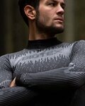 BIOTEX Cyklistické triko s dlouhým rukávem - 3D TURTLENECK - černá