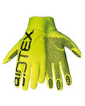 BIOTEX Cyklistické rukavice dlouhoprsté - THERMAL TOUCH GEL - žlutá/černá
