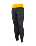 BIOTEX Cyklistické kalhoty dlouhé bez laclu - ENERGY - černá/žlutá