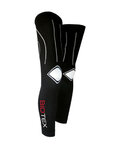 BIOTEX Cyklistické návleky po celé délce nohy - SEAMLESS - bílá/černá