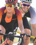 BIOTEX Cyklistický dres s krátkým rukávem - SMART - oranžová/černá