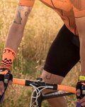 BIOTEX Cyklistické rukavice krátkoprsté - MESH RACE  - černá/oranžová