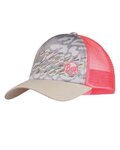 BUFF Cyklistická čepice - TRUCKER OZIRA KIDS - šedá/růžová