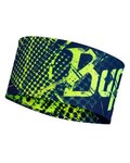 BUFF Cyklistická čelenka - COOLNET UV+® WIDE - žlutá/modrá