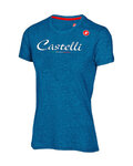 CASTELLI Cyklistické triko s krátkým rukávem - CLASSIC W - modrá
