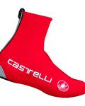 CASTELLI Cyklistické návleky na tretry - DILUVIO C - červená