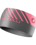 CASTELLI Cyklistická čelenka - ARRIVO 3 THERMO - růžová/šedá