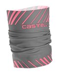 CASTELLI Cyklistický nákrčník - ARRIVO 3 THERMO - šedá/růžová