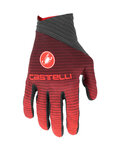 CASTELLI Cyklistické rukavice dlouhoprsté - CW 6.1 CROSS - červená