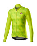 CASTELLI Cyklistický dres s dlouhým rukávem zimní - CUBI LONG - žlutá
