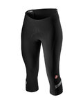 CASTELLI Cyklistické kalhoty 3/4 bez laclu - VELOCISSIMA 2 LADY - černá