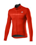 CASTELLI Cyklistická větruodolná bunda - GOCCIA - červená