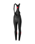 CASTELLI Cyklistické kalhoty dlouhé s laclem - VELOCISSIMA LADY WNT - černá/červená